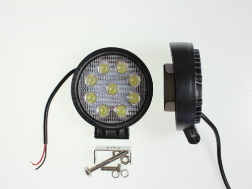 904838 Фара рабочего света светодиодная КРУГЛАЯ 27 вт (ближний свет); 9 диодов 112х45 Nord Yada